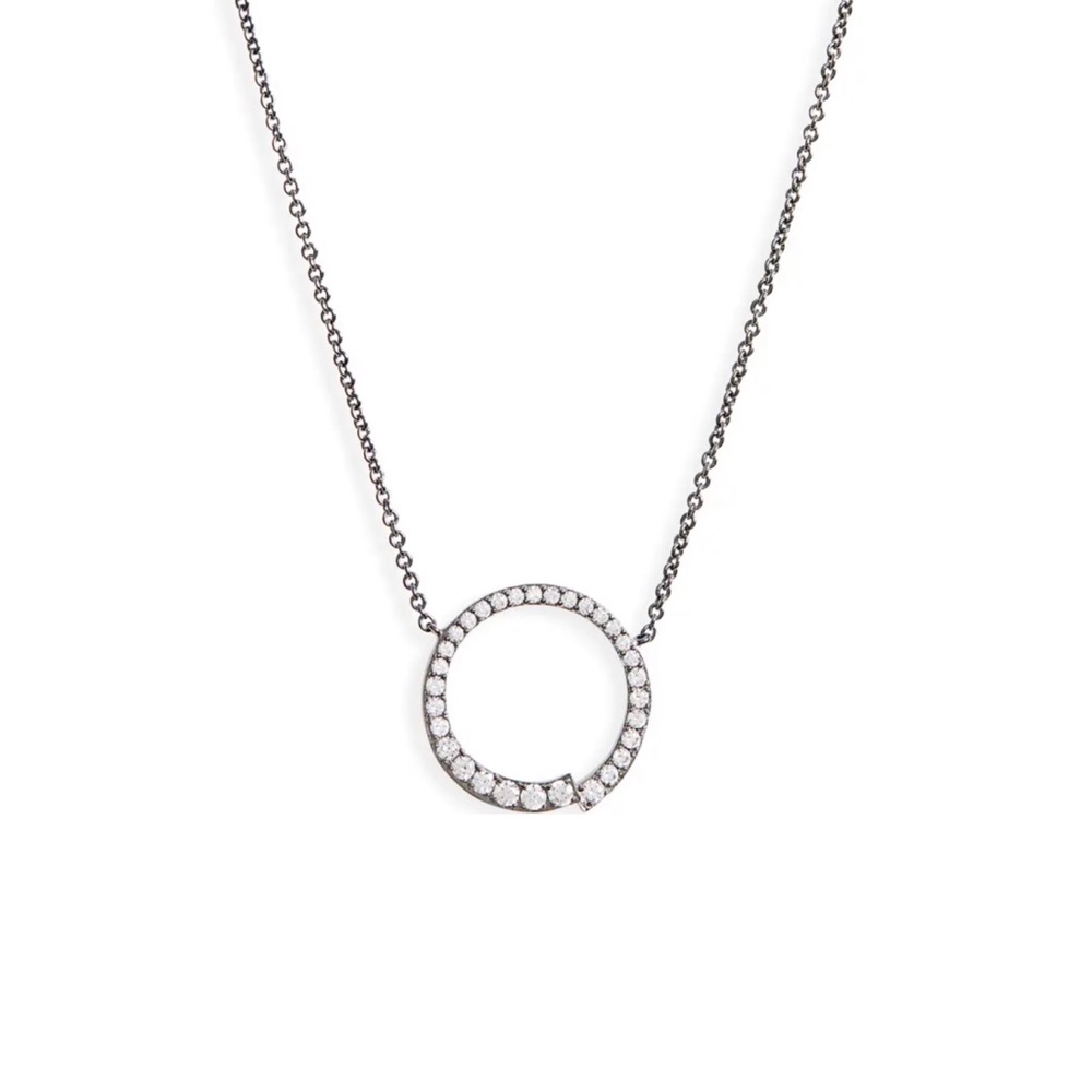 Sparkle Circle Pendant Necklace
